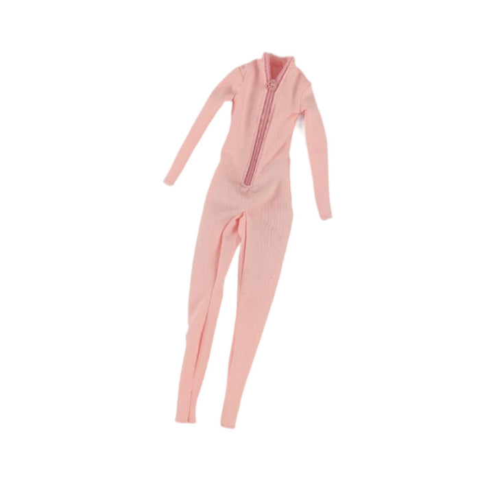 Crofta 1:6 Scale Action Figures Jumpsuit Doll Outfits for 12'' Action Figures Gifts Pink