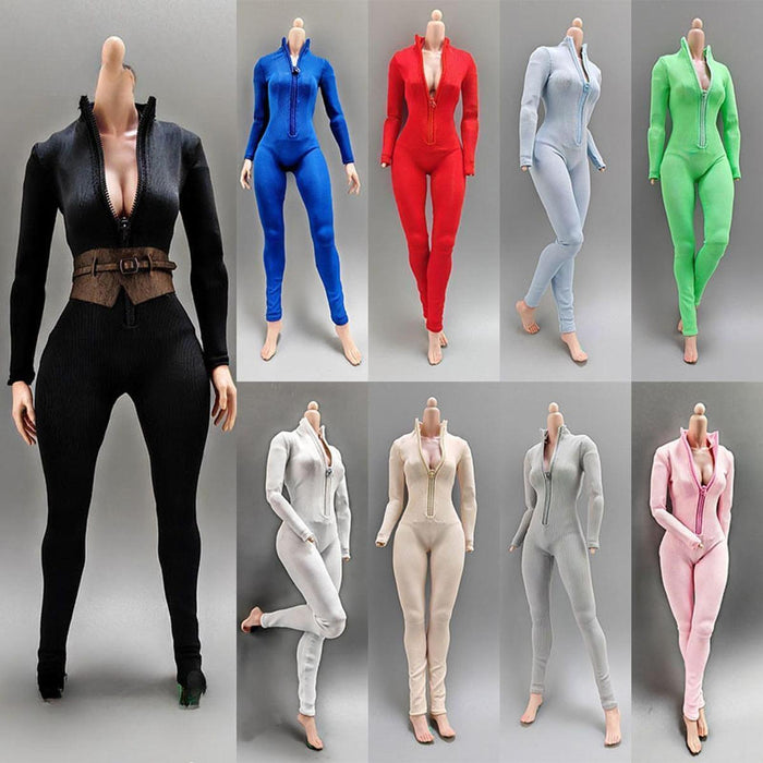 Crofta 1:6 Scale Action Figures Jumpsuit Doll Outfits for 12'' Action Figures Gifts Red