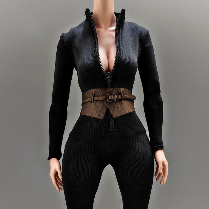 Crofta 1:6 Scale Action Figures Jumpsuit Doll Outfits for 12'' Action Figures Gifts Waistband