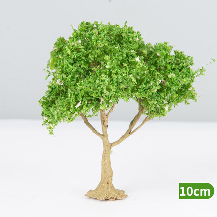 Crofta 3x Model Trees Diorama Tree for Railway Building Model DIY Scenery Landscape white flower trees