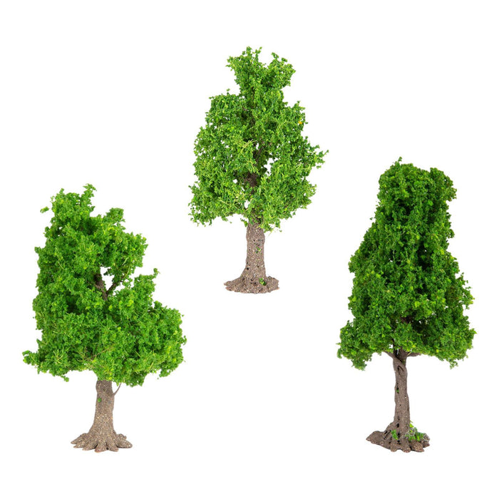 Crofta 3x Model Trees Diorama Tree for Railway Building Model DIY Scenery Landscape tower shaped tree