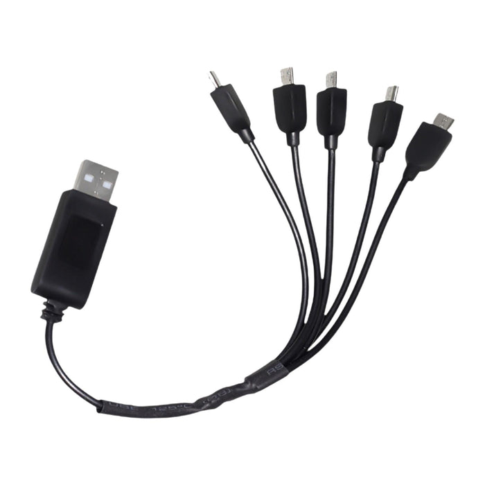 Crofta USB Charging Cable 1 Charging 5 Portable Upgrade Parts Mini USB Cable RC Drone