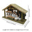 Crofta Wooden Gift Collection Religious Nativity Scene Figurine for Party Home Xmas