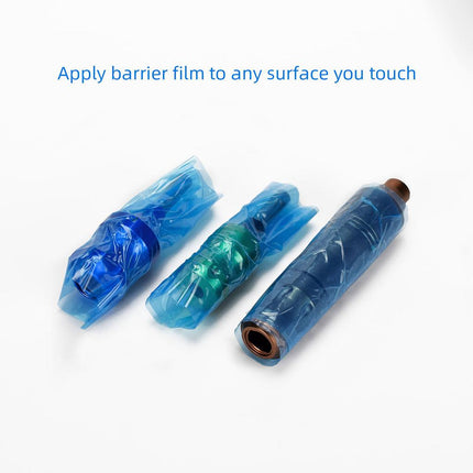 Crofta Waterproof Thick Sanitary Protective Film for Tattoo Machine Parts blue