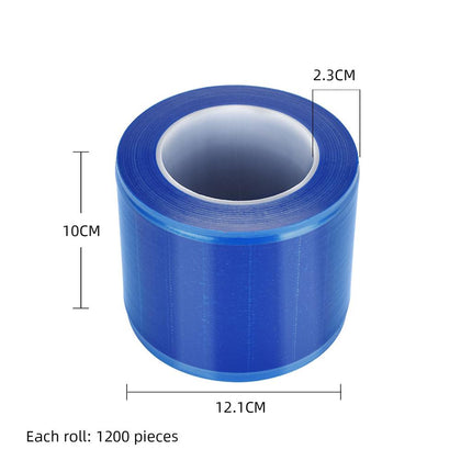 Crofta Waterproof Thick Sanitary Protective Film for Tattoo Machine Parts blue