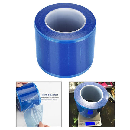 Crofta Waterproof Thick Sanitary Protective Film for Tattoo Machine Parts blue