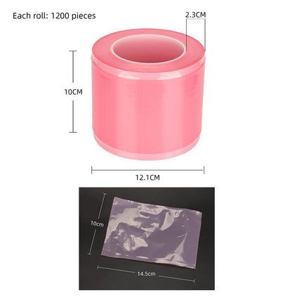 Crofta Waterproof Thick Sanitary Protective Film for Tattoo Machine Parts pink