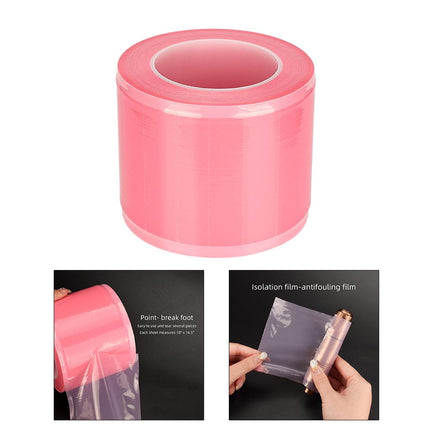 Crofta Waterproof Thick Sanitary Protective Film for Tattoo Machine Parts pink