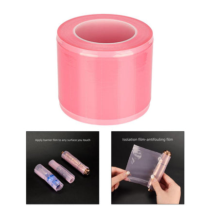 Crofta Waterproof Thick Sanitary Protective Film for Tattoo Machine Parts pink