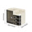 Crofta Vanity Counter Cosmetic Drawer Storage Box for Cream Perfume Bedroom Desktop white grey