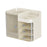 Crofta Vanity Counter Cosmetic Drawer Storage Box for Cream Perfume Bedroom Desktop white clear