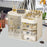 Crofta Vanity Counter Cosmetic Drawer Storage Box for Cream Perfume Bedroom Desktop white clear