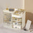 Crofta Vanity Counter Cosmetic Drawer Storage Box for Cream Perfume Bedroom Desktop white clear