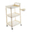 Crofta 3 Tier Rolling Storage Organizer Rolling Cart for Dressing Room Dorm Kitchen No drawer