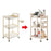 Crofta 3 Tier Rolling Storage Organizer Rolling Cart for Dressing Room Dorm Kitchen No drawer