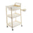 Crofta 3 Tier Rolling Storage Organizer Rolling Cart for Dressing Room Dorm Kitchen 1 drawer