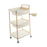 Crofta 3 Tier Rolling Storage Organizer Rolling Cart for Dressing Room Dorm Kitchen 2 drawer