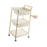 Crofta 3 Tier Rolling Storage Organizer Rolling Cart for Dressing Room Dorm Kitchen 2 drawer