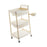 Crofta 3 Tier Rolling Storage Organizer Rolling Cart for Dressing Room Dorm Kitchen 2 drawer