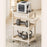 Crofta 3 Tier Rolling Storage Organizer Rolling Cart for Dressing Room Dorm Kitchen 2 drawer