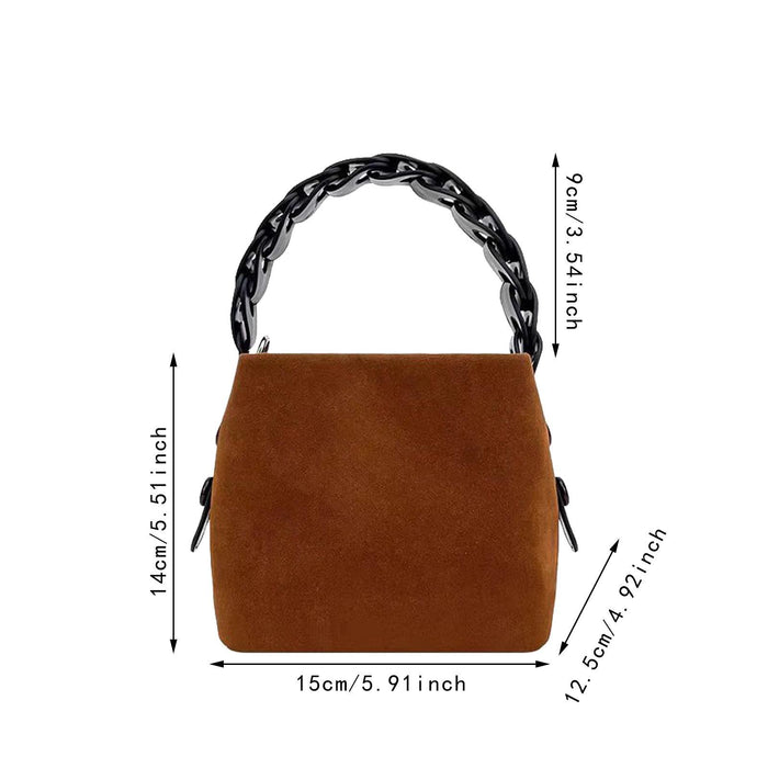 Crofta Crossbody Pouch Trendy Handbag for Women Mother Day Gift Commuting Caramel color