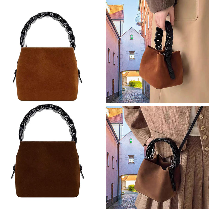 Crofta Crossbody Pouch Trendy Handbag for Women Mother Day Gift Commuting Caramel color