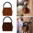 Crofta Crossbody Pouch Trendy Handbag for Women Mother Day Gift Commuting Caramel color