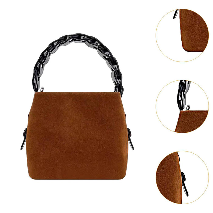 Crofta Crossbody Pouch Trendy Handbag for Women Mother Day Gift Commuting Caramel color