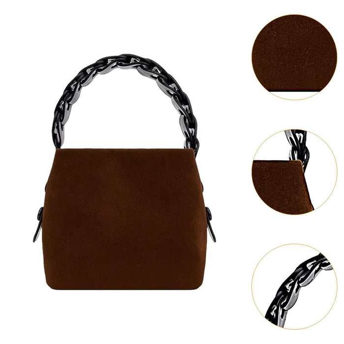 Crofta Crossbody Pouch Trendy Handbag for Women Mother Day Gift Commuting Coffee color