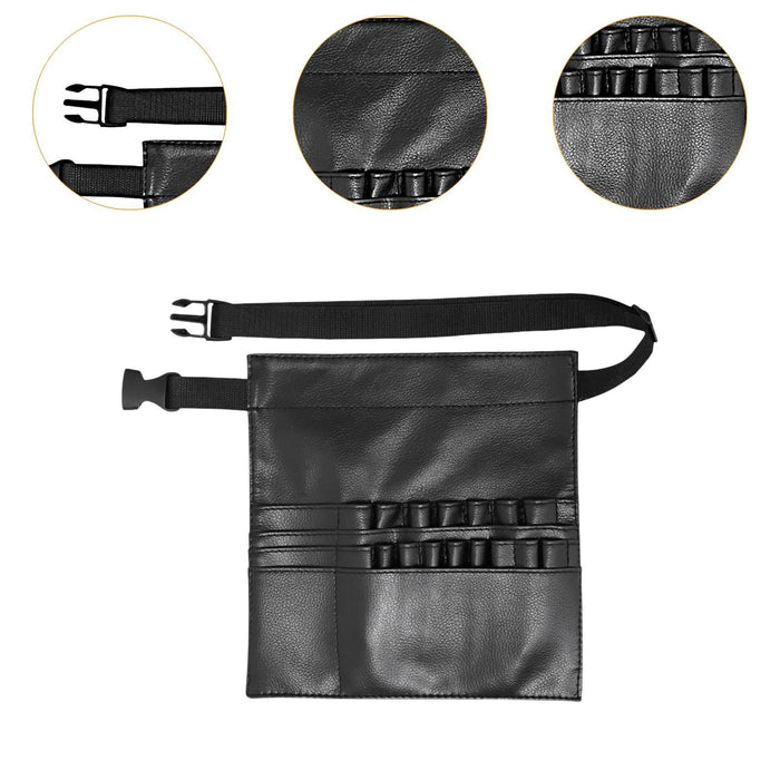 Crofta Waist Bag Practical Brush Organizer Makeup Brush Bag for Salon Makeup Artist