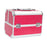 Crofta Makeup Case Beauty Cosmetic Box for Aesthetic Supplies Cosmetologist Jewelry Rose Red