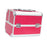 Crofta Makeup Case Beauty Cosmetic Box for Aesthetic Supplies Cosmetologist Jewelry Rose Red