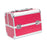 Crofta Makeup Case Beauty Cosmetic Box for Aesthetic Supplies Cosmetologist Jewelry Rose Red