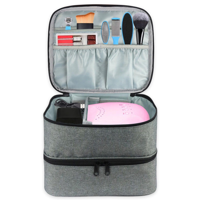 Crofta Gel Nail Polish Storage Box Portable Handbag for Nail Supplies Outdoor Women