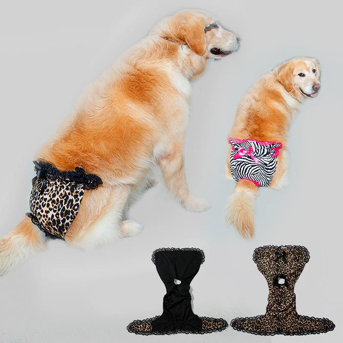 Crofta 2 Pack of Extra Large Size Female Pet Dog Underwear Pants Panties XXL