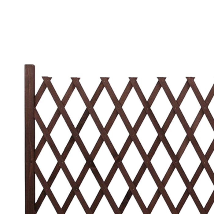 Crofta Wooden Dog Gate Door Expanding Folding Fence Accessory Professional Foldable 190cmx90cm Brown