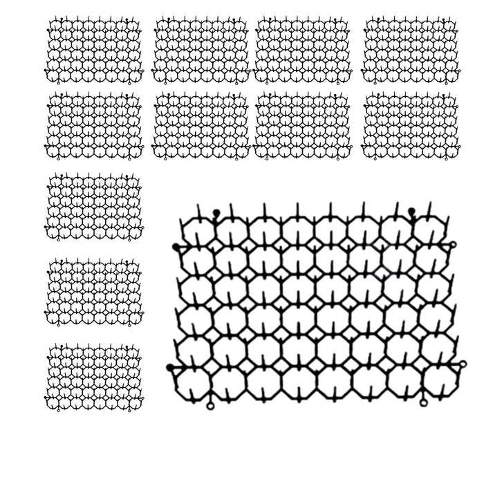 Crofta 12Pcs Cat Scat Mat Cat Repellent 5.9x7.8inch Protective Only Spikes Mat