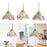 Crofta Pendant Lamp Craft Sturdy Stained Glass Lamp for Indoor Hallway Entryway Frosted