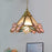 Crofta Pendant Lamp Craft Sturdy Stained Glass Lamp for Indoor Hallway Entryway Frosted