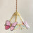 Crofta Pendant Lamp Craft Sturdy Stained Glass Lamp for Indoor Hallway Entryway Frosted