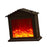 Crofta Fireplace Lantern LED Flame Christmas Ornaments Patio Parties Room Decor Triangular roof