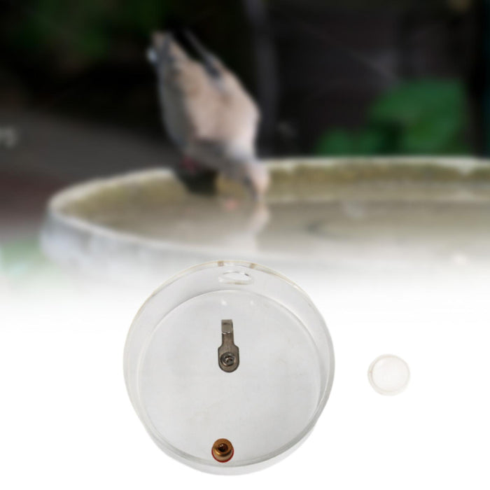 Crofta Bird Drinker Transparent Automatic Bird Feeder for Parrot Cockatiel Parakeet