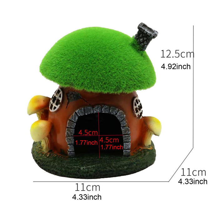 Crofta Fish Tank Decoration Resin Fish and Reptiles Cave Shelter for Aquarium Betta