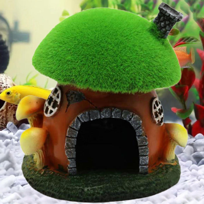 Crofta Fish Tank Decoration Resin Fish and Reptiles Cave Shelter for Aquarium Betta