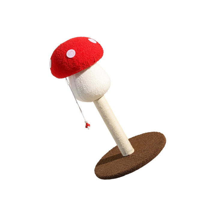 Crofta Mushroom Shape Cat Scratch Post Cute Unique Cat Scratcher Pole for Kitty Cat