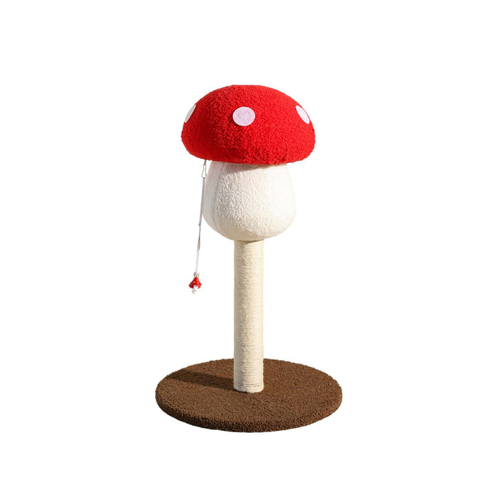 Crofta Mushroom Shape Cat Scratch Post Cute Unique Cat Scratcher Pole for Kitty Cat