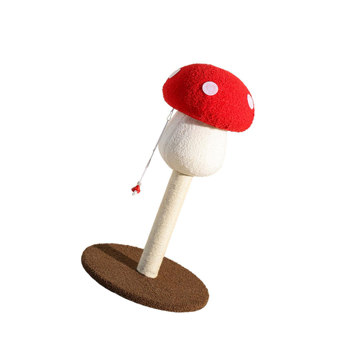 Crofta Mushroom Shape Cat Scratch Post Cute Unique Cat Scratcher Pole for Kitty Cat