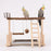 Crofta Wooden Bird Playground Exercise Activity Center for Cage Accessories Conures