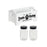 Crofta Pet Treat Holder with 2 Jars Convenient Cat Food Container with 2 Treat Jars white