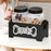 Crofta Pet Treat Holder with 2 Jars Convenient Cat Food Container with 2 Treat Jars black